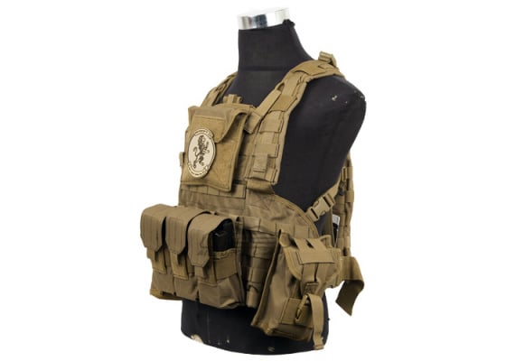 Lancer Tactical Modular Chest Rig ( Tan )