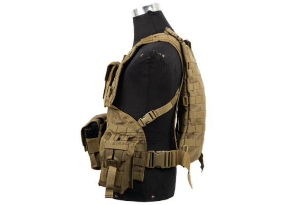 Lancer Tactical Modular Chest Rig ( Tan )