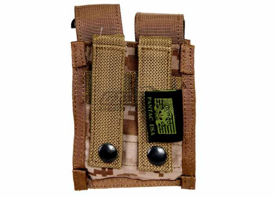 Pantac USA 1000D Cordura Molle 9mm Double Magazine Pouch ( Desert Digital )