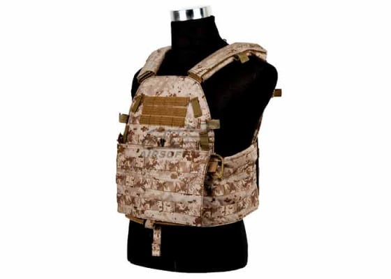 Pantac USA 1000D Cordura LT6094 Low Profile Plate Carrier ( Desert Digital / Medium )