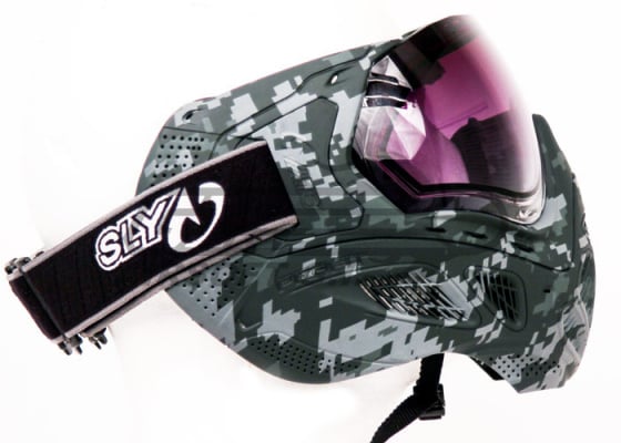 Sly Profit Full Camo Face Mask ( Black ACU )