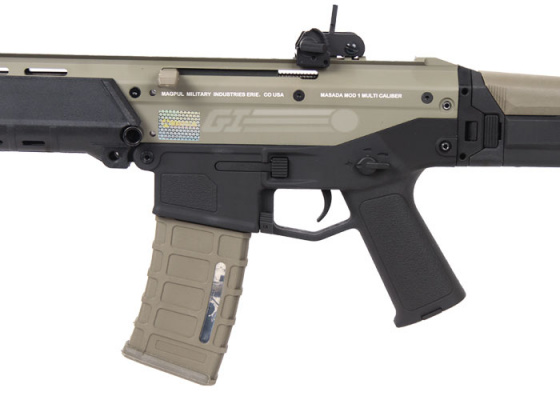 A&K Full Metal Magpul Masada AEG Airsoft Rifle ( Licensed Trademarks / 2 Tone Black Lower )