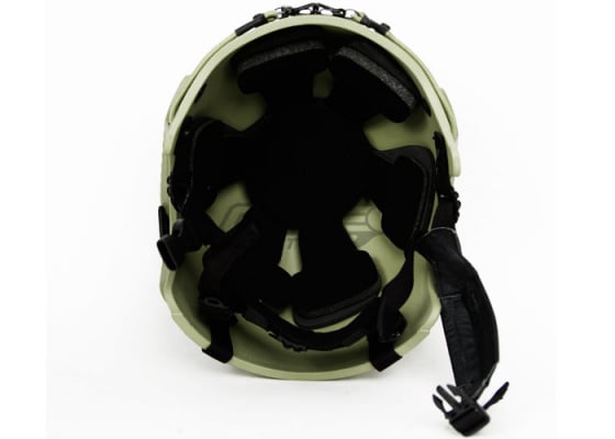 Tactical Crusader IBH Helmet W/ NVG Mount and Side Rail ( OD )