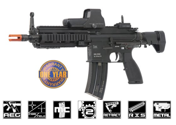 Elite Force H&K 416C Carbine AEG Airsoft Rifle by VFC ( Black )