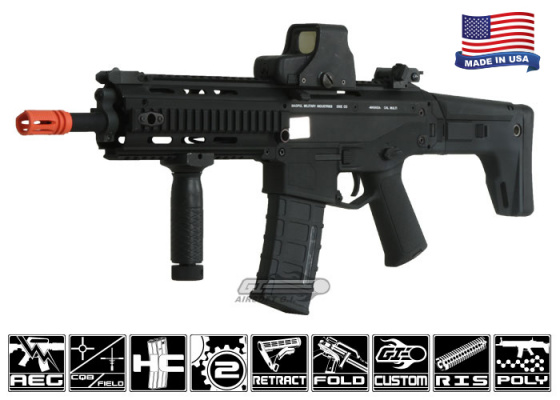 Airsoft GI A&K Masada CQB RIS AEG Airsoft Rifle ( Black )