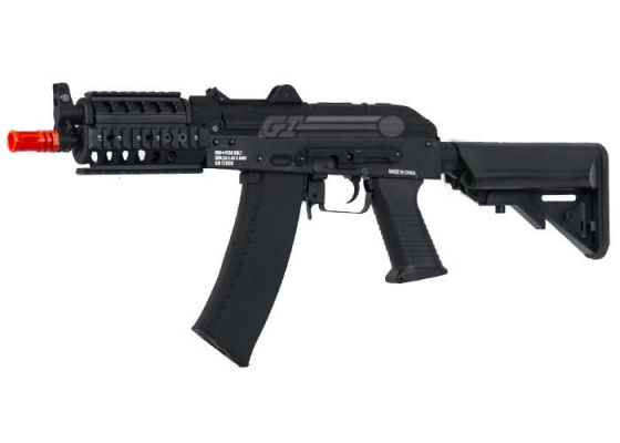 Echo 1 Red Star AK 74U BOLT Carbine AEG Airsoft Rifle ( Black )