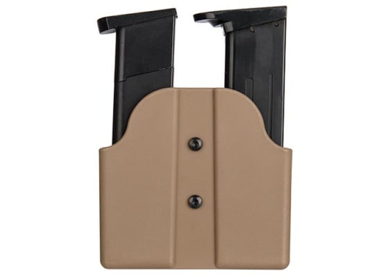 Lancer Tactical Double Pistol Magazine w/ Belt Holster ( Tan )