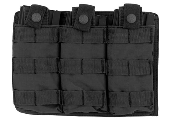 Lancer Tactical M4 / M16 Triple MOLLE Pouch ( Black )