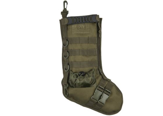 Lancer Tactical 600D Polyester Tactical Stocking MOLLE Panel ( OD Green )