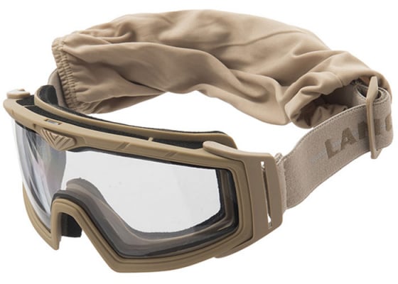 Lancer Tactical Rage Protective Airsoft Goggles ( Tan / Clear Lens )