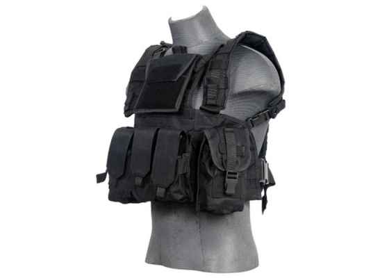 Lancer Tactical Modular Chest Rig MOLLE ( Black )