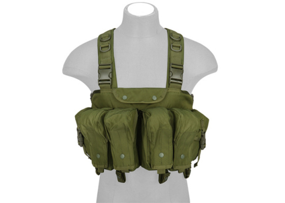 Lancer Tactical Fully Adjustable AK Chest Rig ( OD Green )