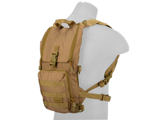 Lancer Tactical Nylon Lightweight Hydration Pack ( Coyote Brown )