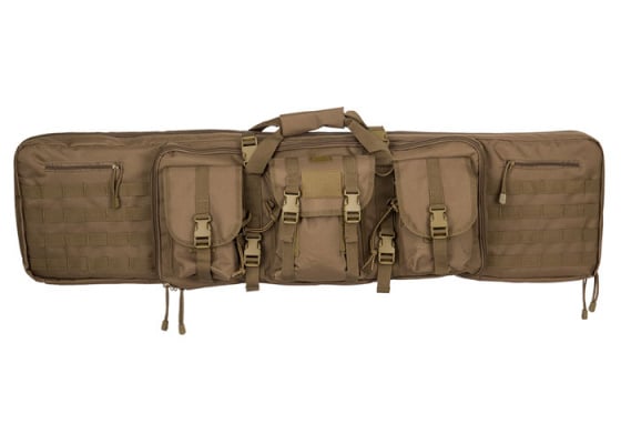 Lancer Tactical 48" Double Gun Bag 600D PVC Molle Belt Rifle Bag ( Khaki )