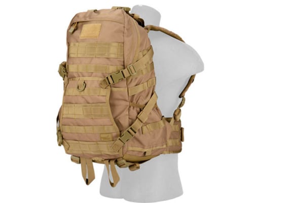 Lancer Tactical 600D EDC FAST Molle Backpack ( Khaki )