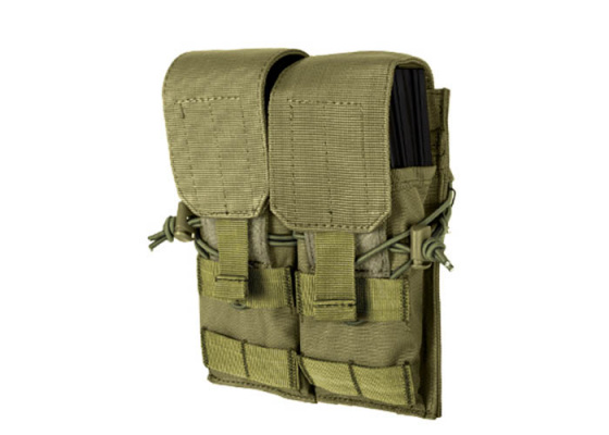 Lancer Tactical Double M4 / M16 / AK74 Magazine Pouch ( OD Green )