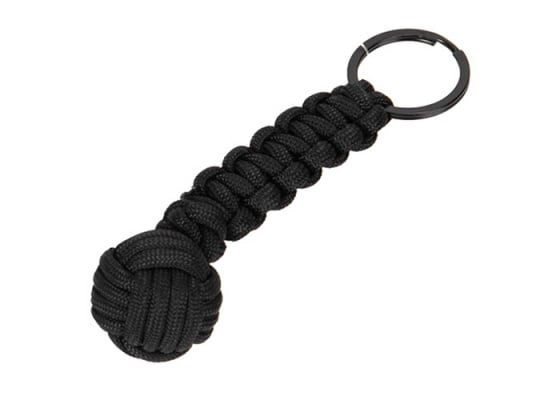 Lancer Tactical Paracord Monkey Fist Keychain ( Black / 4" )