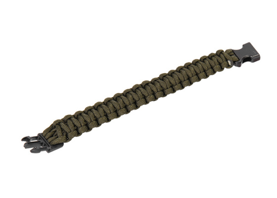 Lancer Tactical 9" Paracord Bracelet w/ Large Buckle ( OD Green )