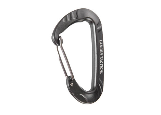 Lancer Tactical Aluminum Wiregate Carabiner ( Gray )