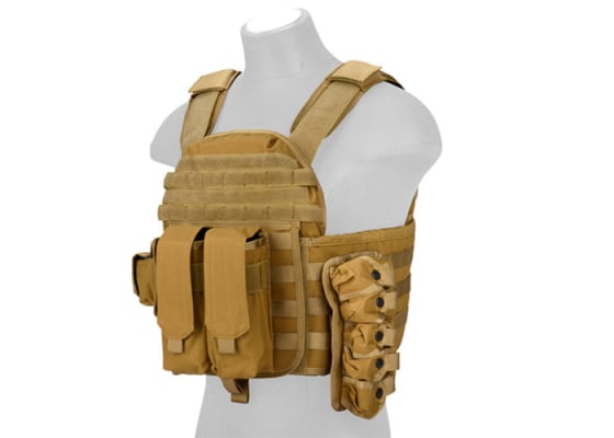 Lancer Tactical MOLLE AK Plate Carrier ( Dark Earth )