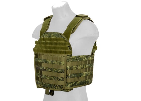 Lancer Tactical MOLLE AK Plate Carrier ( Digital Flora )