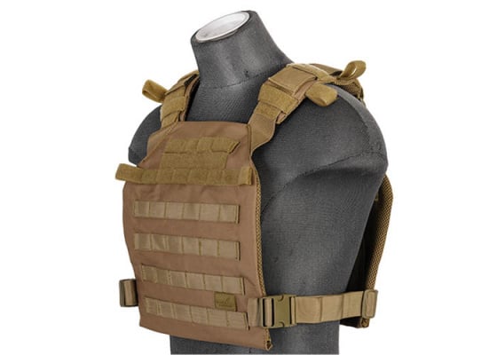 Lancer Tactical Nylon Lightweight Plate Carrier ( Khaki )