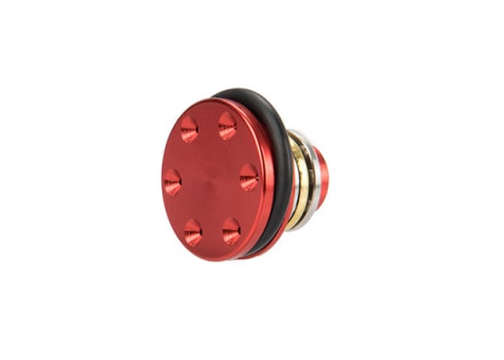 Lancer Tactical Reinforced CNC Aluminum Piston Head With Ball Bearings ( Red )