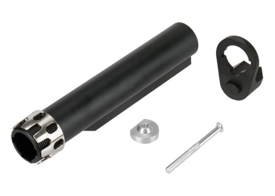 Lancer Tactical Buffer Tube With Extended End Plate And Enhanced Castle Nut ( Option )