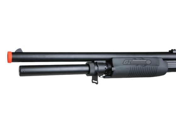 Double Eagle M3 Long Barrel Multi-Shot Spring Airsoft Shotgun ( Black )