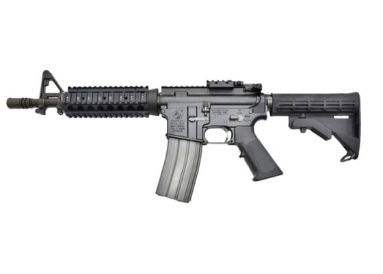 GHK Full Metal Colt Licensed RIS M4 CQB GBB Airsoft Rifle ( Black )