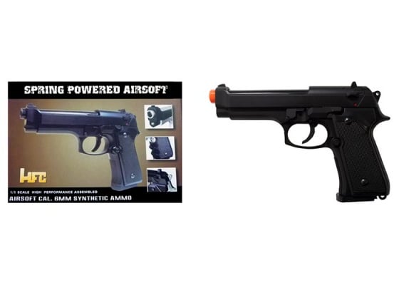 HFC HA118EBL M9 Compensated Spring Airsoft Pistol ( Black )