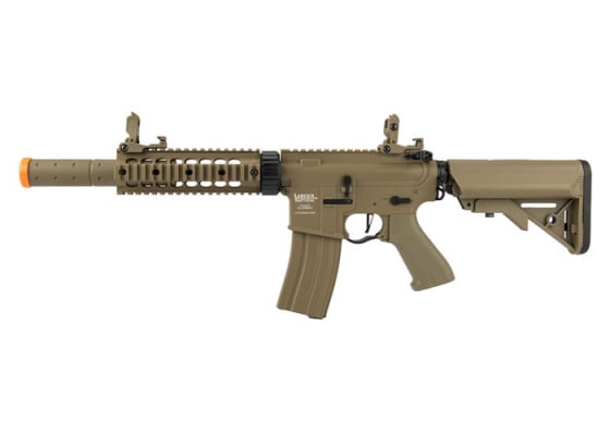 Lancer Tactical M4 SD ETC & FULL METAL Proline Series 7" Rail AEG Airsoft Rifle ( Tan )