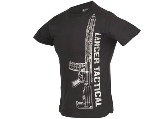 Lancer Tactical M4 Rifle Short Sleeve T-Shirt ( Black / Silver / Option )