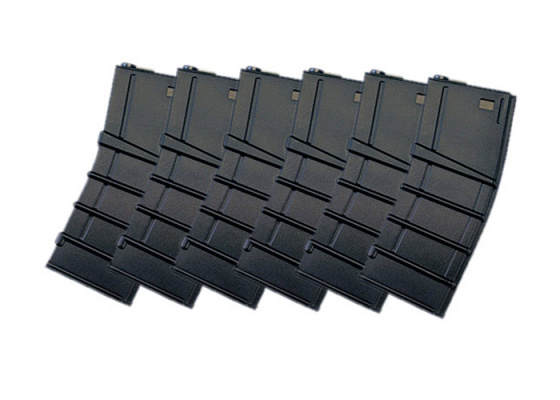 ICS M4 300 rd. AEG High Capacity Magzine - 6 Pack ( Black )