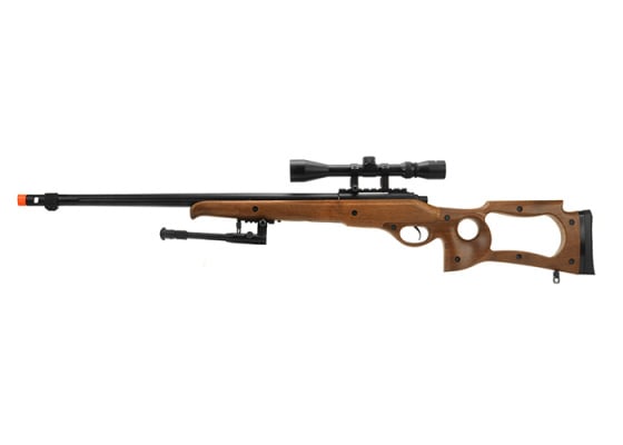 Well Full Metal MB10 Spring Sniper Rifle W/ Scope & Bipod ( Faux Wood )