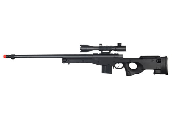 Well MK96 Bolt Action Rifle With Fluted Barrel And Scope ( Black )