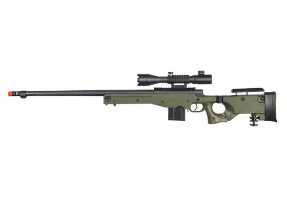 WELL MB4403GA2 Bolt Action Rifle With Fluted Barrel And Illuminated Scope ( OD Green )