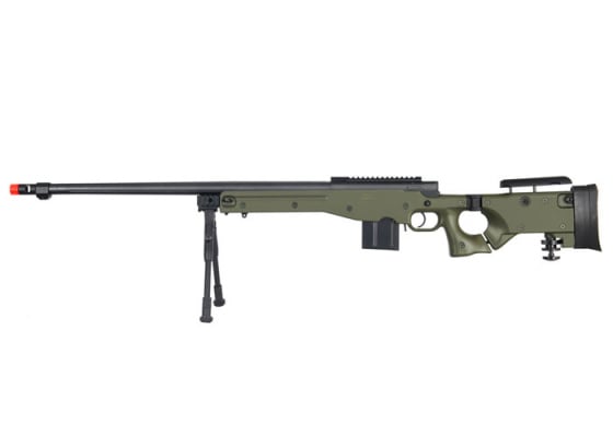 WELL MB4403GBIP Bolt Action Rifle With Fluted Barrel, And Bipod ( OD Green )