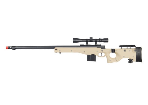 WELL MB4403TA Bolt Action Rifle with Fluted Barrel And Scope ( Tan )