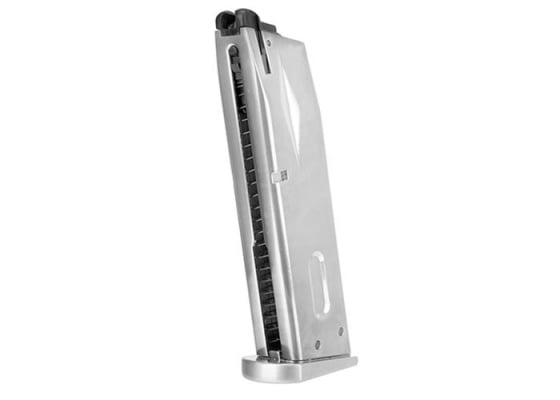 WE Tech M92 SV Series 25 rd. Gas Pistol Magazine ( Silver )