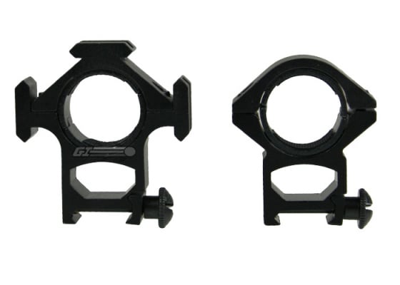 NcSTAR High Profile See-Through Ring Mounts w/ RIS