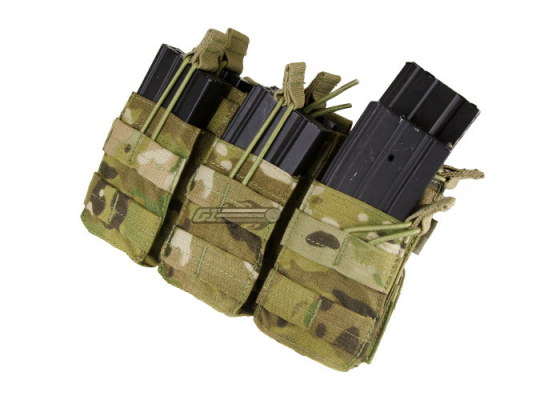 Condor Outdoor Molle Triple Open Top Stacker M4 / M16 Pouch ( Multicam )