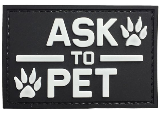 G-Force "Ask To Pet" PVC Morale Patch ( Option )