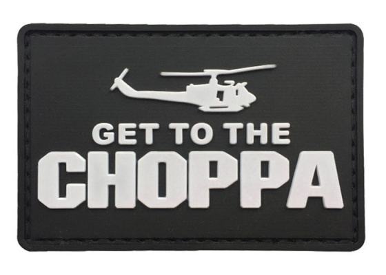 G-Force Get To The Choppa PVC Morale Patch ( Black  )