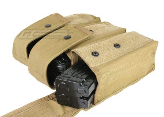 Condor Outdoor Molle Triple AK Magazine Pouch ( Coyote Brown )