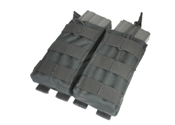 Condor Outdoor Double Open-Top M4 Magazine MOLLE Pouch ( Black )