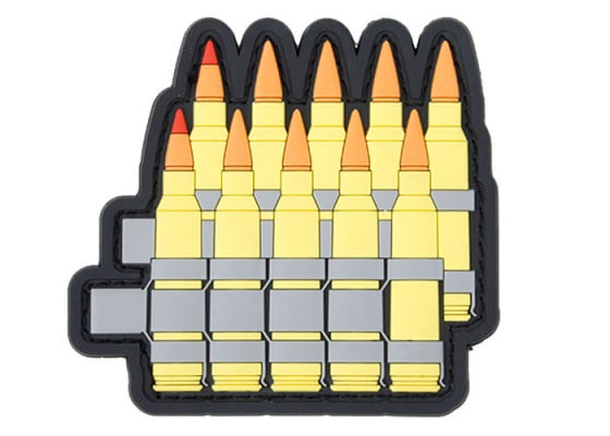 G-Force 5.56 Rounds PVC Morale Patch ( Yellow )
