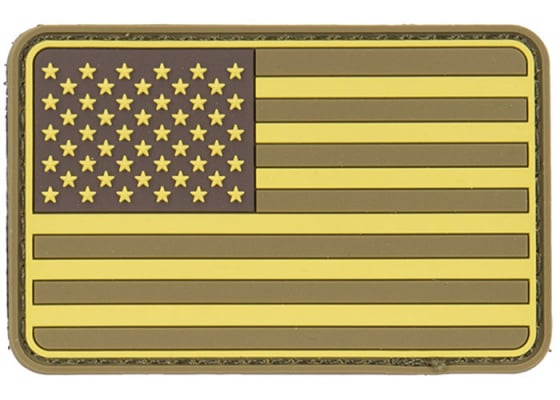 G-Force American Flag PVC Morale Patch ( Tan )