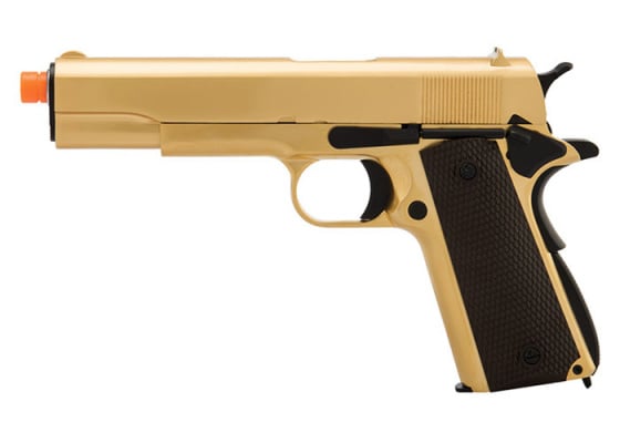 WE Tech 1911 A1 Gold Plated Airsoft Gas Blowback Pistol ( Gold )