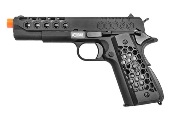 WE Tech 1911 Hex Cut Gen. 2 Gas Blowback Airsoft Pistol ( Black )